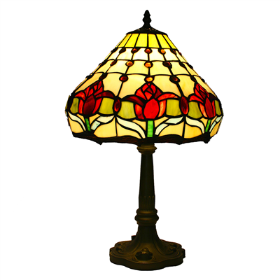 TL120005-tiffany lamp tulip flower tiffany glass table lighting for home