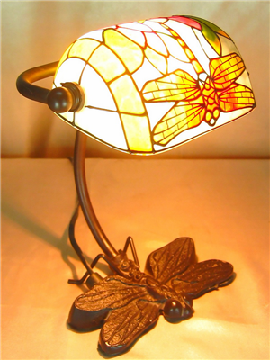 6 inch dragonfly tiffany bank lamp BL060001