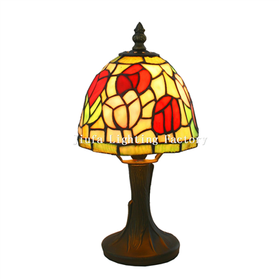 TL060002-tulip tiffany lamp stained glass table light