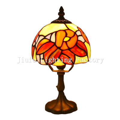 TL060011-small tiffany table light stained glass lamp