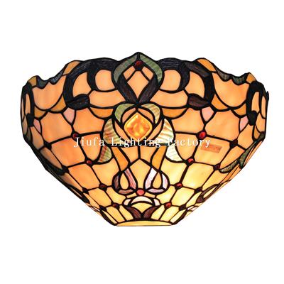 WL120004-stained glass wall lamp