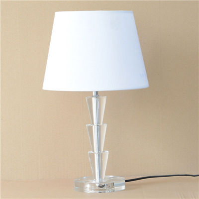 TRF100010 10 inch Table Lamp crystal with fabric lampshade modern desk light for bedroom novelty lig