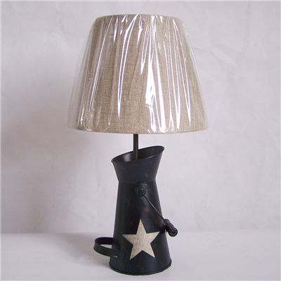 TRF100002 Teapot base with cloth lampshade table lamp star