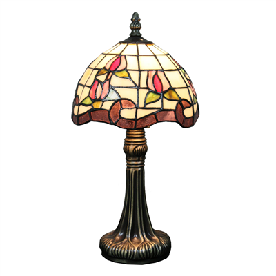 TL070001 7inch tulip tiffany table lamp  