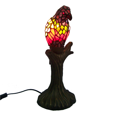 TLC00002-bird tiffany table lamp accent lights 
