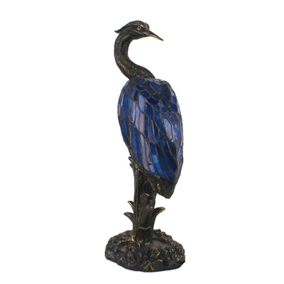 TLC00058-Tiffany lamp Waterfowl  Heron table dacoration lamp