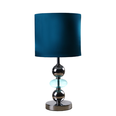TLF080001 blue color Contemporary Stacked Ball Table Lamp metal base Linen Shade home decor novelty 