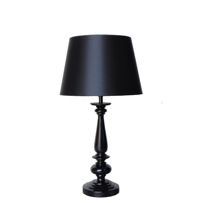 TRF090001 9 inch black fabric table lamp cloth lights jiufa lighting