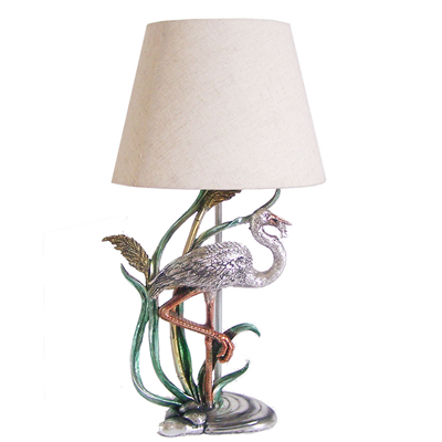 TRF110001  11 inch Waterfowl base modern fabric table lamp cloth lighting  