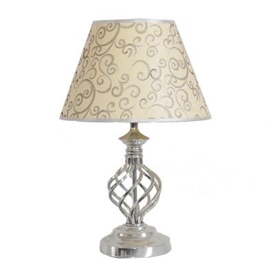 TRF120004 12 inch Victorian fabric table lamp Iron ball base table lamp