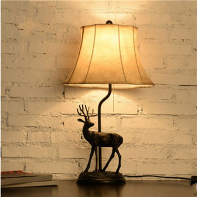 TRF120007 12 inch  Deer table lamp fabric table lamp modern lights  home decoration