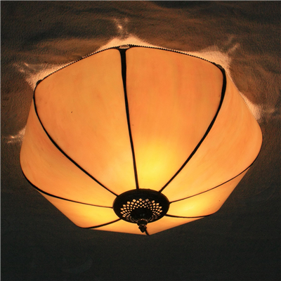 CE120004 12 inch Tiffany Style Bake bend class ceiling lamp Tiffany Bedroom Ceiling Light Flush Moun