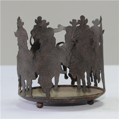 CH0018-8 cowboys Iron candle holder 
