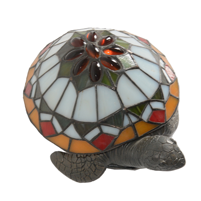 TLC00077 Gemstone colored glass turtle lamp Sea series Tiffany Style desk lamp  animal accent lamp 
