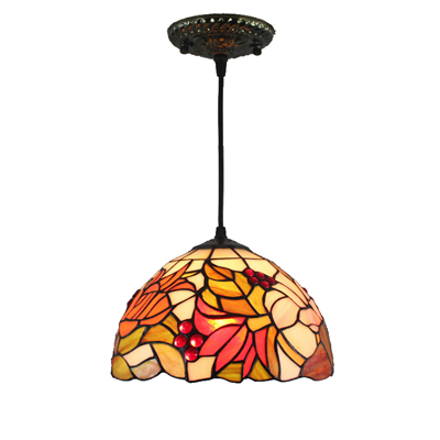 PL120019 12 inch Tiffany Style Pendant Lamp stained glass hanging lighting