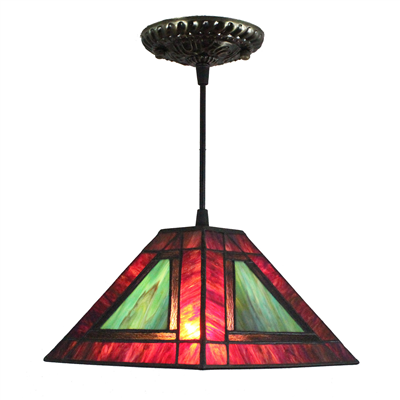 PL080005 8 inch Tiffany Style Pendant Lamp stained glass hanging lighting