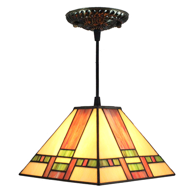 PL080010 8 inch Tiffany Style Pendant Lamp stained glass hanging lighting
