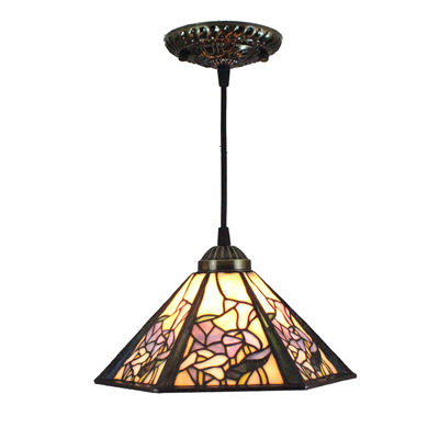 PL080012 8 inch Tiffany Style Pendant Lamp stained glass hanging lighting