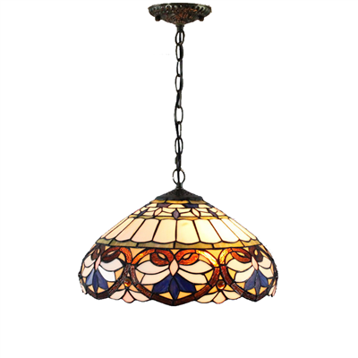 PL160010 16 inch classica Tiffany Style Pendant Lamp stained glass hanging lighting