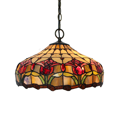 PL160014 16 inch classica Tiffany Style Pendant Lamp stained glass hanging lighting 