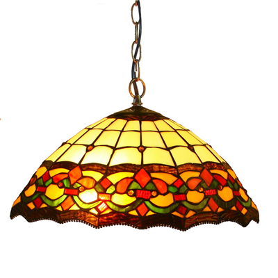PL160031 16 inch classica Tiffany Style Pendant Lamp stained glass hanging lighting 