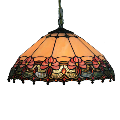 PL160033 16 inch classica Tiffany Style Pendant Lamp stained glass hanging lighting 