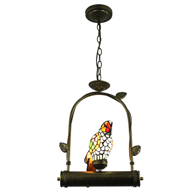 PL00002 Single Parrot on the ring tiffany pendant lamp 