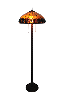 FL160004 16 inch Tiffany floor lamp stained glass floor lamp from China