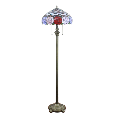 FL160010 16 inch Tiffany floor lamp stained glass floor lamp from China  
