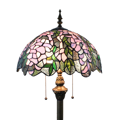 FL160012 16 inch Tiffany floor lamp stained glass floor lamp from China  