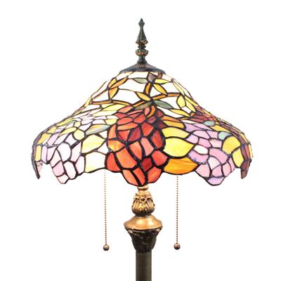 FL160023 16 inch Tiffany floor lamp stained glass floor lamp from China  