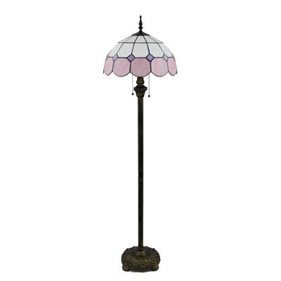 FL160040 16 inch Two lights Tiffany floor lamp stained glass floor lamp from China  