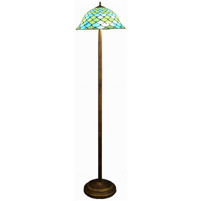 FL160043 16 inch Two lights Tiffany floor lamp stained glass floor lamp from China