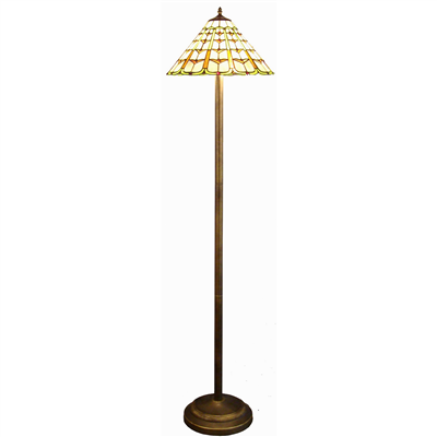 FL160044 16 inch Two lights Tiffany floor lamp stained glass floor lamp from China
