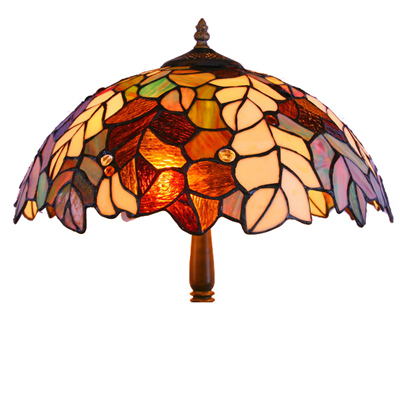 FL160071 16 inch Two lights Tiffany floor lamp stained glass floor lamp from China  