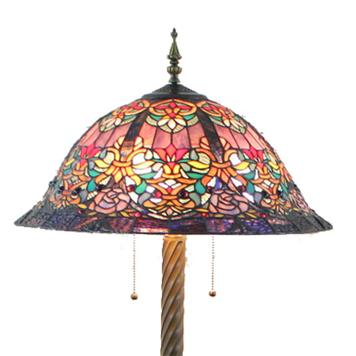 FL200112 20 inch Three lights Tiffany floor lamp stained glass floor lamp from China