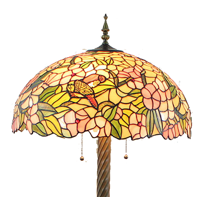 FL200109 20 inch Three lights Tiffany floor lamp stained glass floor lamp from China  