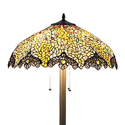 FL200102 20 inch Three lights Tiffany floor lamp stained glass floor lamp from China  