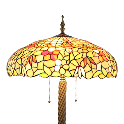 FL200095 20 inch Three lights Tiffany floor lamp stained glass floor lamp from China  