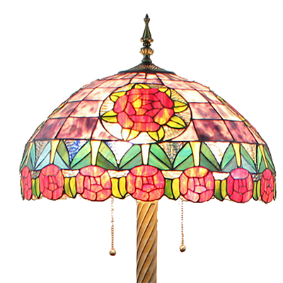 FL200092 20 inch Three lights Tiffany floor lamp stained glass floor lamp from China  