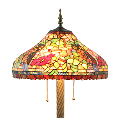 FL200087 20 inch Three lights Tiffany floor lamp stained glass floor lamp from China  
