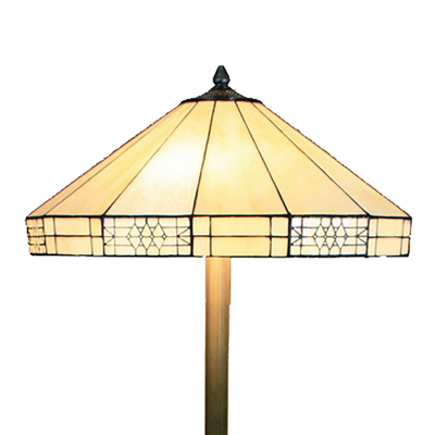 FL180014 18 inch Two lights resin base  Tiffany floor lamp stained glass floor lamp from China18