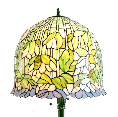 FL180002 18 inch Two lights resin base  Tiffany floor lamp stained glass floor lamp from China18