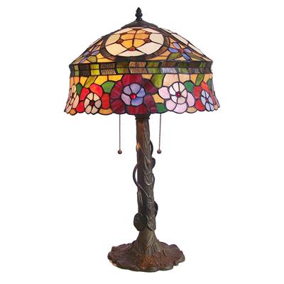 TL180005 18inch butterfly and flower tiffany table lights tiffany table lamp from Jiufa 