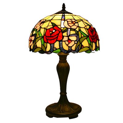 TL120010 12 inch rose TIFFANY LAMP table lamp  gift for new house from China