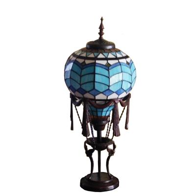 TLC00228 Tiffany Style Hot Air Balloon Accent Lamp