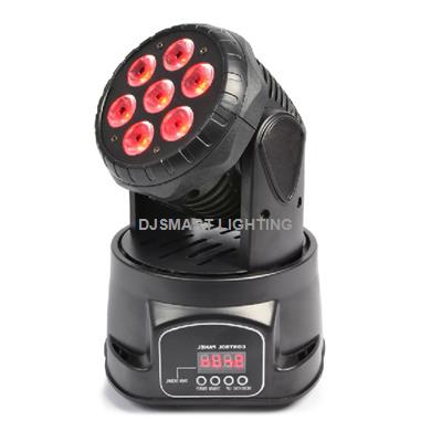 7X10W RGBW 4in1 LED Mini Moving Head Light