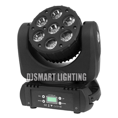 7x12W RGBW 4in1 Mini LED Moving Head Beam Light