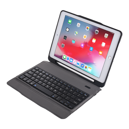 TPU case with pencil holder and bluetooth keyboard for ipad pro 9.7
