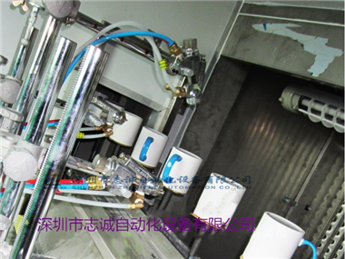 保温水杯喷油线 水杯喷漆设备 自动喷油生产线